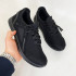 Літні кросівки із сітки чорного кольору зносостійкі 44р 28см 