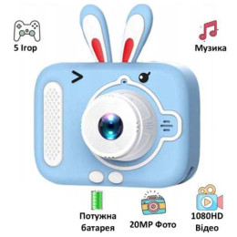 Дитячий цифровий фотоапарат X900 Rabbit Колір: блакитний Дитячий цифровий фотоапарат X900 Rabbit Колір: блакитний