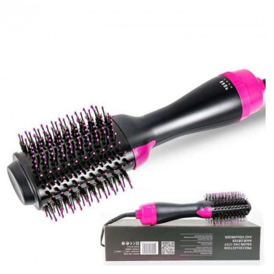 Фен Щітка гребінець 3в1 One step Hair Dryer 1000 Вт 3 режими випрямляч для укладання волосся стайлер з функцією іонізації 