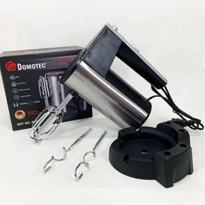 Міксер ручний DOMOTEC R6629A 240Вт 5 швидкостей із двома насадками 