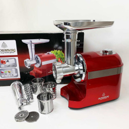 М'ясорубка Електрична шнекова Crownberg CB-4217 3800Вт М'ясорубка Електрична шнекова Crownberg CB-4217 3800Вт