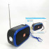 Bluetooth-колонка TG632 з радіо, ліхтарем, сонячною батареєю та гучномовцем. Колір: синій 