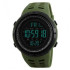 Годинник наручний чоловічий SKMEI 1251AG ARMY GREEN, годинник наручний електронний тактичний. Колір: зелений 