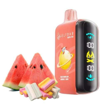 Elf Bar Raya D3 25000. Кавунова жуйка (Watermelon Bubble Gum) 