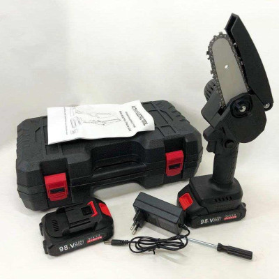 Міні пила 15см акумуляторна з двома акумуляторами в кейсі, акумуляторна мініпила сучкоріз 