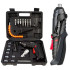 Шуруповерт акумуляторний з насадками 47 предметів у кейсі викрутка акумуляторна в валізі 