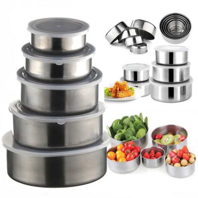 Набір харчових контейнерів Unique UN-1515 5 шт із нержавіючої сталі 