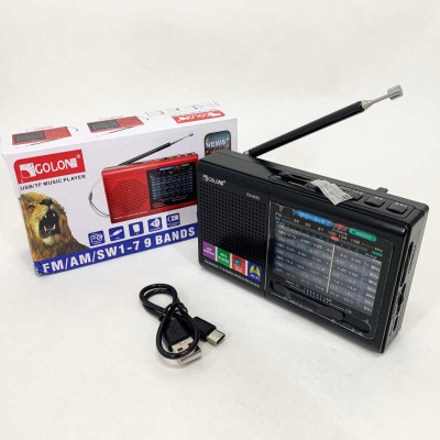 Портативна стовпчик радіо MP3 USB Golon RX-6622 Black 