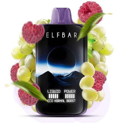 Elf Bar Moon Night 40000. Виноград Малина (Grape Raspberry) 