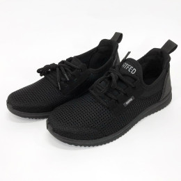 Літні кросівки з сітки українського виробництва чорного кольору 42р 27см