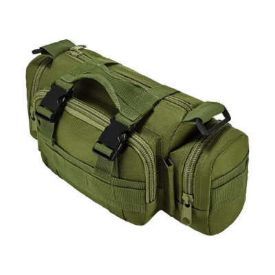 Сумка - підсумок тактична поясна Tactical військова, сумка нагрудна з ременем на плече 5 літрів кордура хакі Сумка - підсумок тактична поясна Tactical військова, сумка нагрудна з ременем на плече 5 літрів кордура хакі