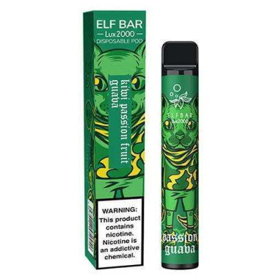 Elf Bar Lux 2000. Ківі Маракуя Гуава (Kiwi Passion fruit Guava) Elf Bar Lux 2000. Ківі Маракуя Гуава (Kiwi Passion fruit Guava)