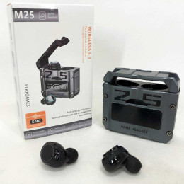 Бездротові навушники M25, Bluetooth 5.3, механічні армовані подвійного режиму ігрові Бездротові навушники M25, Bluetooth 5.3, механічні армовані подвійного режиму ігрові