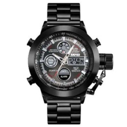 Годинник наручний чоловічий SKMEI 1515BK BLACK, годинник наручний електронний тактичний. Колір: чорний Годинник наручний чоловічий SKMEI 1515BK BLACK, годинник наручний електронний тактичний. Колір: чорний