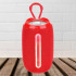 Портативна Bluetooth-колонка TG653 USB з ремінцем, потужна переносна акустична колонка. Колір: червоний 