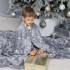 Плед, що світиться в темряві, плюшеве покривало Blanket kids Magic Star 150х100 см флісова ковдра. Колір: сірий 