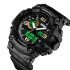 Годинник наручний чоловічий SKMEI 1520BK BLACK, армійський годинник протиударний. Колір: чорний 