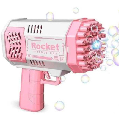 Дитячий пістолет мильні бульки Rocket Bubble Gun 15,8 см автоматичний. Колір: рожевий Дитячий пістолет мильні бульки Rocket Bubble Gun 15,8 см автоматичний. Колір: рожевий