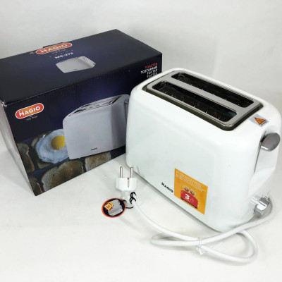 Тостер MAGIO MG-273, маленький тостер, тостерниця для бутербродів, тостер для хліба. Колір: білий 