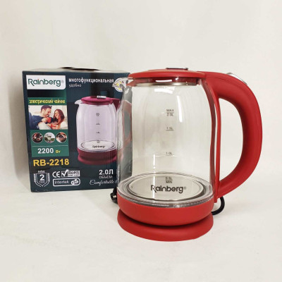 Електрочайник Rainberg RB-2218 3200 Вт 2л Red 