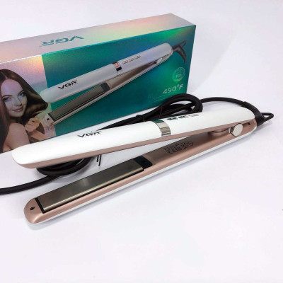 Праска для випрямлення волосся з дисплеєм VGR V-522 потужністю 45 Вт, Праска для вирівнювання 