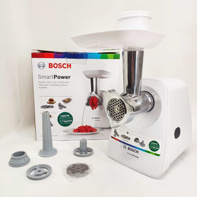 М'ясорубка Bosch SmartPower MFW2520W М'ясорубка Bosch SmartPower MFW2520W