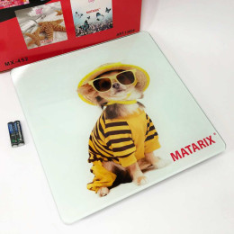 Ваги підлогові MATARIX MX-452 180 кг, Ваги підлогові для вимірювання маси тіла електронні, пес