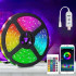 Светодиодная лента USB 6060 5м с динамическими режимами Светодиодное RGB освещение на самоклейке с пультом 