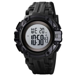 Годинник наручний чоловічий SKMEI 1545BKWT BLACK-WHITE, водонепроникний чоловічий годинник. Колір: чорний Годинник наручний чоловічий SKMEI 1545BKWT BLACK-WHITE, водонепроникний чоловічий годинник. Колір: чорний