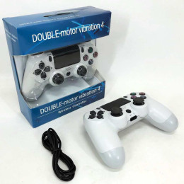 Джойстик DOUBLESHOCK для PS 4, бездротовий ігровий геймпад PS4/PC акумуляторний джойстик. Колір білий Джойстик DOUBLESHOCK для PS 4, бездротовий ігровий геймпад PS4/PC акумуляторний джойстик. Колір білий