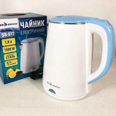 Електрочайник SeaBreeze SB-017 1.8 Л 1500 Вт стильний електричний чайник, чайник електро 