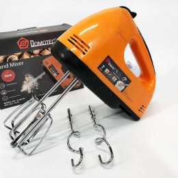 Міксер DOMOTEC R6633O 7 швидкостей 260 Вт 2 віночки, Міксер для молочних коктейлів для дому ручний міксер