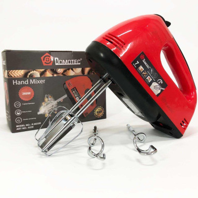 Міксер DOMOTEC R6633R 260 Вт, Кухонний ручний міксер хороший для приготування крему 
