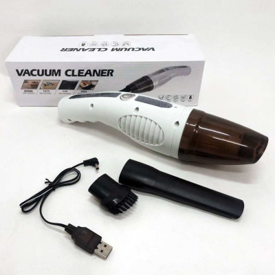 Автомобільний пилосос Car Vacuum Cleaner HY05 на АКУМУЛЯТОРІ. Колір: білий Автомобільний пилосос Car Vacuum Cleaner HY05 на АКУМУЛЯТОРІ. Колір: білий