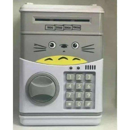 Дитяча скарбничка-сейф UKC електронна Minion з кодовим замком та купюроприймачем Банкомат для грошей Котик
