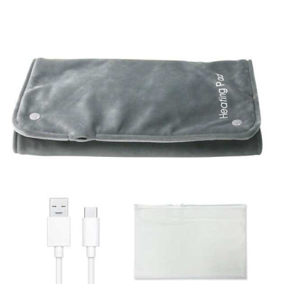 Універсальна електрогрілка від USB 30х50 см електричний термокилимок з підігрівом для рук, ніг та шиї 