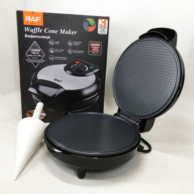 Вафельниця електрична RAF R.220, 1200 Вт з антипригарним покриттям 