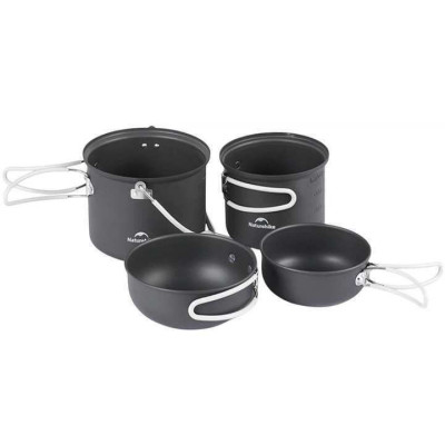 Набір посуду Naturehike NH18T018-G 2 каструлі, 2 кришки 