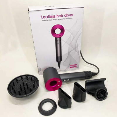 Фен Super Hair Dryer з 5 насадками для швидкого сушіння та укладання волосся Фен Super Hair Dryer з 5 насадками для швидкого сушіння та укладання волосся
