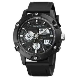 Годинник наручний чоловічий SKMEI 1757BKWT BLACK-WHITE, армійський годинник протиударний. Колір: чорний Годинник наручний чоловічий SKMEI 1757BKWT BLACK-WHITE, армійський годинник протиударний. Колір: чорний