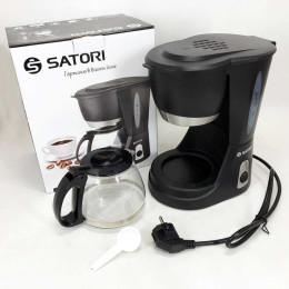 Кавоварка крапельна Satori SCM-600-PBL 650 Вт, Маленька кавомашина для дому, Маленька кавомашина