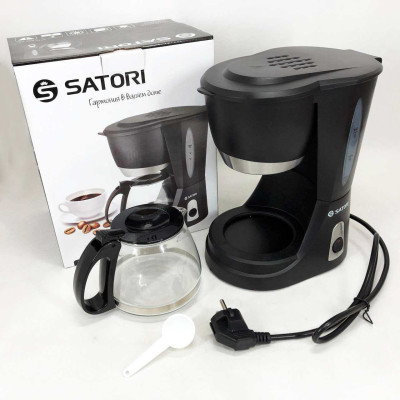 Кавоварка крапельна Satori SCM-600-PBL 650 Вт, Маленька кавомашина для дому, Маленька кавомашина Кавоварка крапельна Satori SCM-600-PBL 650 Вт, Маленька кавомашина для дому, Маленька кавомашина