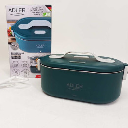 Ланч бокс з підігрівом електричний Adler AD 4505 Green 55 Вт металевий для їжі з кришкою 0,8 л 220В Ланч бокс з підігрівом електричний Adler AD 4505 Green 55 Вт металевий для їжі з кришкою 0,8 л 220В