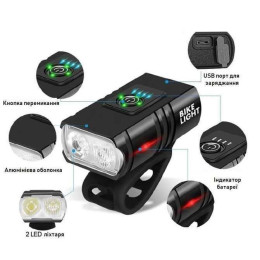 Велофара BK02, 500LM Велофара BK02, 500LM