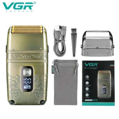 Професійна електробритва Шейвер VGR V-335 Shaver з трьома ножовими блоками, бритва для бороди Професійна електробритва Шейвер VGR V-335 Shaver з трьома ножовими блоками, бритва для бороди