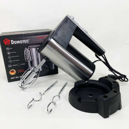 Міксер ручний DOMOTEC R6629A 240Вт 5 швидкостей із двома насадками Міксер ручний DOMOTEC R6629A 240Вт 5 швидкостей із двома насадками