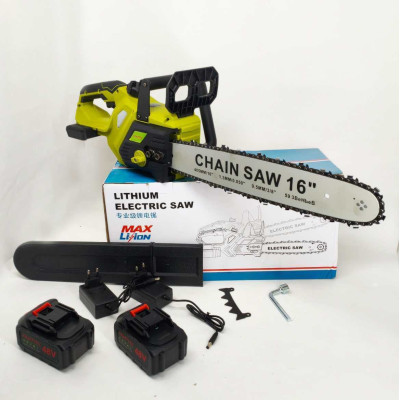 Акумуляторна ланцюгова пилка Chain Saw 16″, 36V, зарядне+ 2 акумулятори, Потужна садова пилка Акумуляторна ланцюгова пилка Chain Saw 16″, 36V, зарядне+ 2 акумулятори, Потужна садова пилка