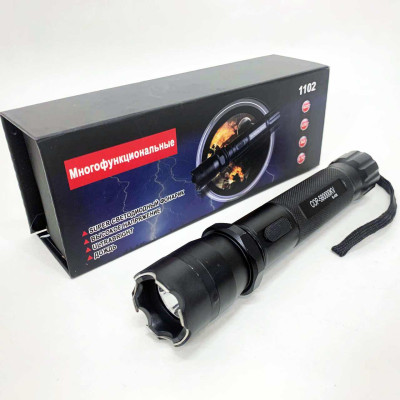 Багатофункціональний тактичний електро ліхтарик з відлякувачем Police BL-1102 