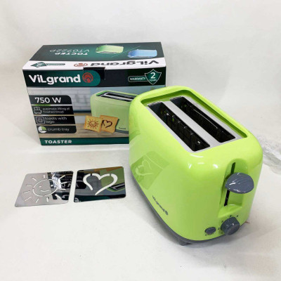 Тостер VILGRAND VT0722P Green Тостер VILGRAND VT0722P Green