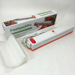 Вакууматор Freshpack Pro вакуумний пакувальник їжі, побутової. Колір помаранчевий Вакууматор Freshpack Pro вакуумний пакувальник їжі, побутової. Колір помаранчевий